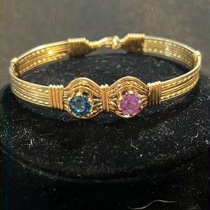 Ronaldi Jewelry “Only One Mom” Bracelet (June and December Stones) 14K Gold